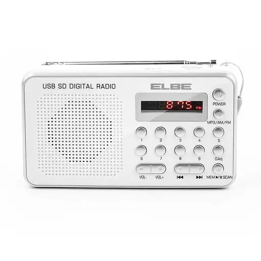 ELBE RF-49-USB radio Personal Digital Blanco