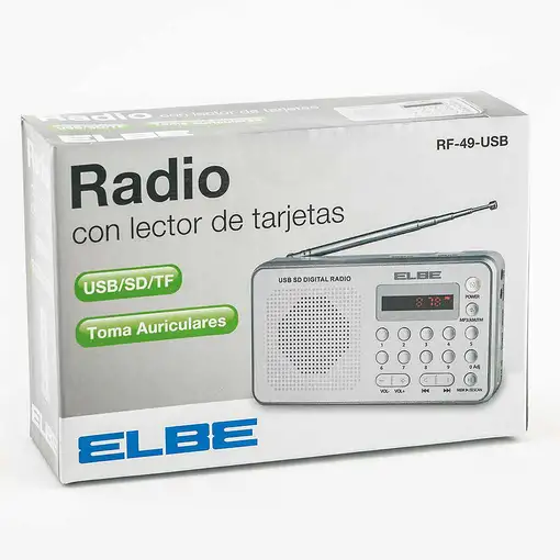 ELBE RF-49-USB radio Personal Digital Blanco