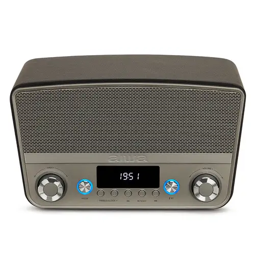 Aiwa BSTU-750BK altavoz Gris, Plata Inalámbrico 50 W