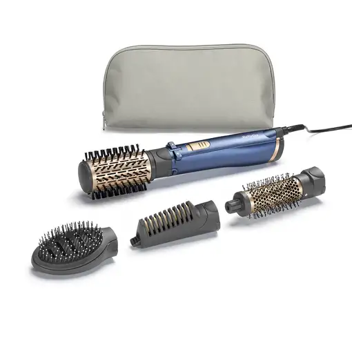 BaByliss AS965E Utensilio de peinado Cepillo de aire caliente Caliente Oro, Verde