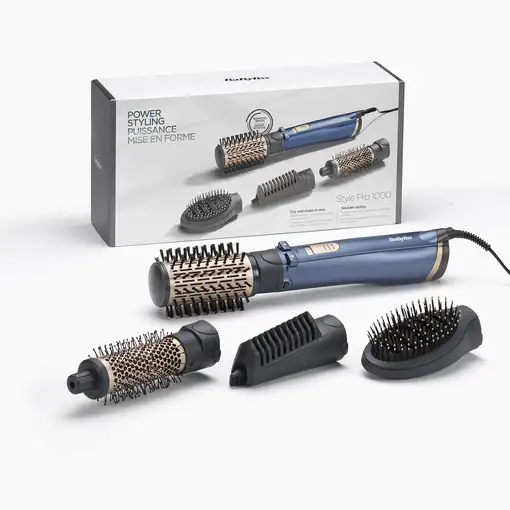 BaByliss AS965E Utensilio de peinado Cepillo de aire caliente Caliente Oro, Verde