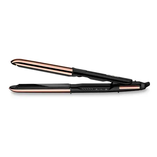 BaByliss Straight & Curl Brilliance Rizador de pelo Caliente Negro, Rosa 48 W 3 m