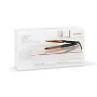 BaByliss Straight & Curl Brilliance Rizador de pelo Caliente Negro, Rosa 48 W 3 m
