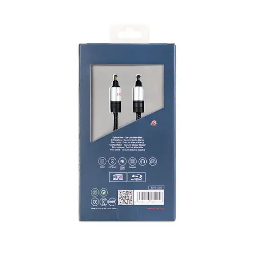 DCU Advance Tecnologic 30751020 cable de audio 1 m Toslink Negro