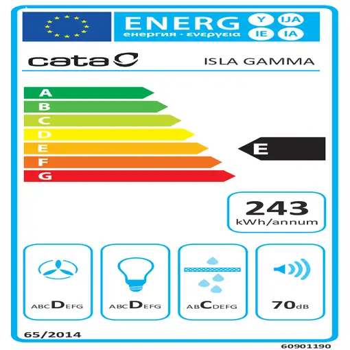 CATA Gamma Island hood Isla Metálico 580 m³/h