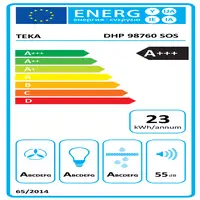 Teka DHP 98760 De pared Acero inoxidable 393 m³/h Teka DHP 98760 De pared Acero inoxidable 393 m³/h