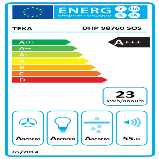 Teka DHP 98760 De pared Acero inoxidable 393 m³/h