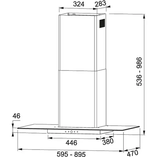 Mepamsa Cristalo 90 De pared Acero inoxidable 580 m³/h