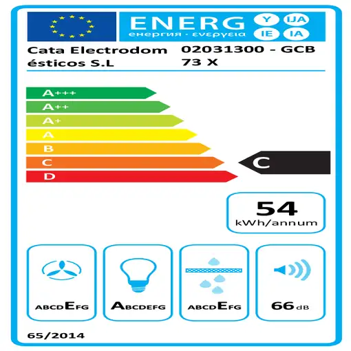 CATA GCB 73 X De techo Gris 372,2 m³/h