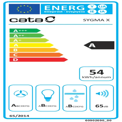 CATA SYGMA 7010 X De pared Acero inoxidable 600 m³/h