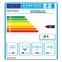 Mepamsa Slimline 60 Isla Acero inoxidable 290 m³/h