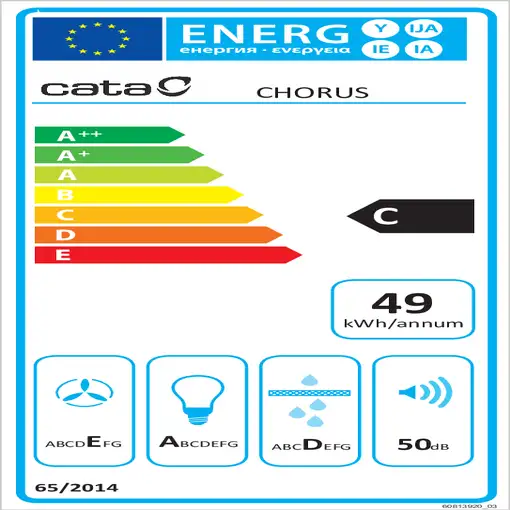 CATA CHORUS XBK Encastrada Acero inoxidable 400 m³/h