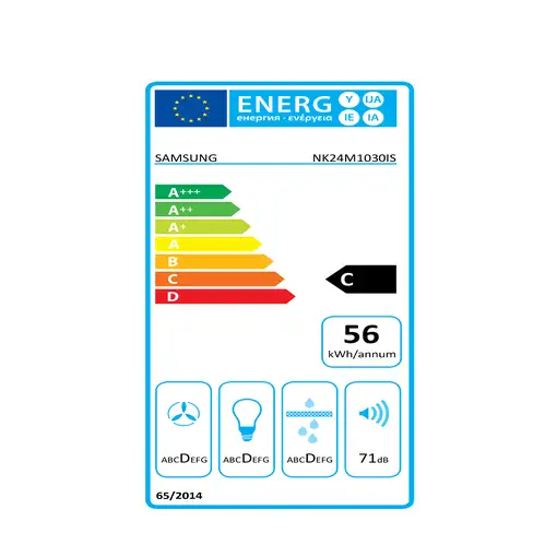 Samsung NK24M1030IS Semintegrada (extraíble) Acero inoxidable 392 m³/h
