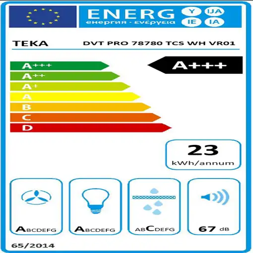 Teka DVT PRO 78780 TCS WH De pared Blanco 786 m³/h