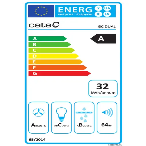 CATA GC DUAL WH 45 Telescópica o extraplana 820 m³/h