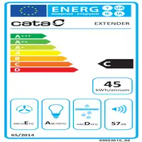 CATA EXTENDER 700 Telescópica o extraplana Acero inoxidable 390 m³/h
