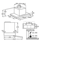 AEG DPE4641M Semintegrada (extraíble) Acero inoxidable 600 m³/h AEG DPE4641M Semintegrada (extraíble) Acero inoxidable 600 m³/h