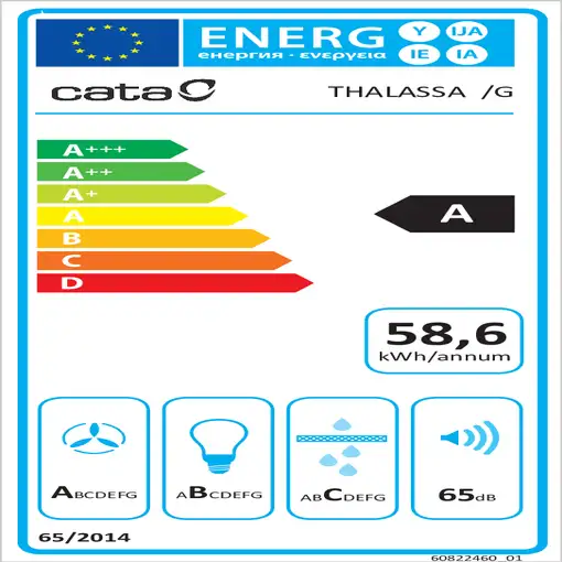 CATA THALASSA PRO 900 GBK De pared Negro 842 m³/h