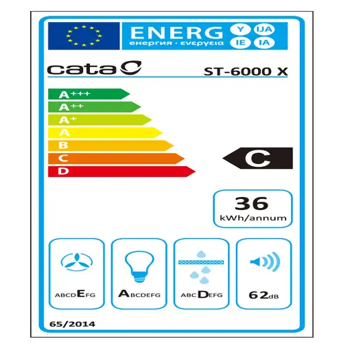 CATA ST-6000 X De pared Acero inoxidable 302 m³/h
