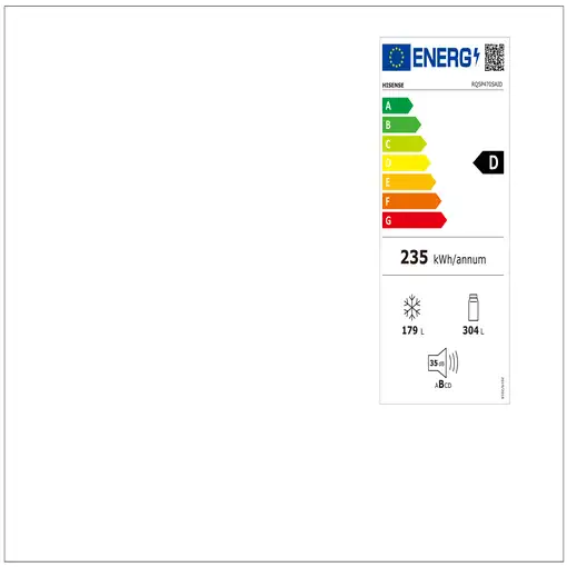 Hisense RQ5P470SAID nevera puerta lado a lado Independiente 483 L D Acero inoxidab
