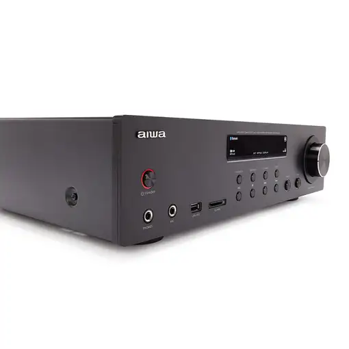 Aiwa AMU-120BTBK amplificador de audio 2.0 canales Hogar Negro