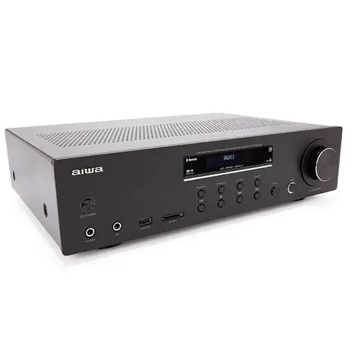 Aiwa AMU-120BTBK amplificador de audio 2.0 canales Hogar Negro