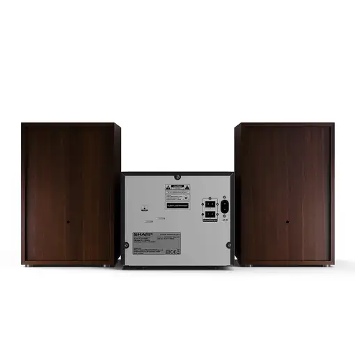 Sharp XL-B517D Microcadena de música para uso doméstico 45 W Marrón