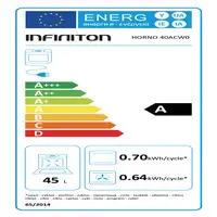 Infiniton HORNO 40ACW0 45 L 2800 W Blanco