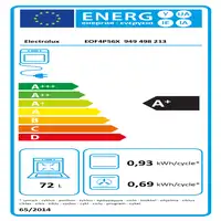 Electrolux EOF4P56X 72 L Negro, Acero inoxidable