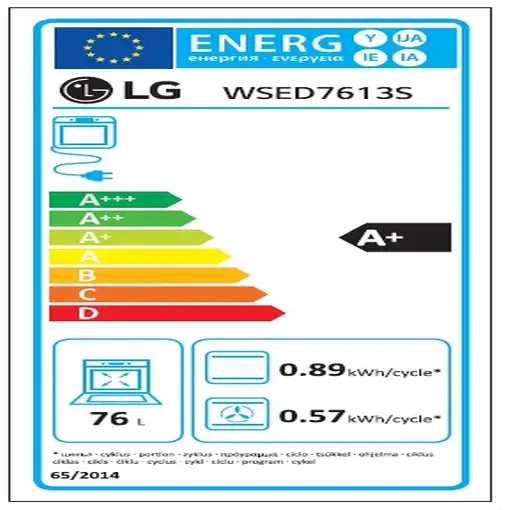 Horno 76 L Wi-Fi Negro WSED7613S.BSTQEUR LG