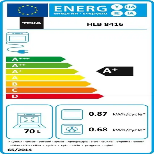 Teka HLB 8416 BK 71 L 3215 W Negro