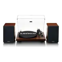 Lenco LS-600WA tocadisco Tocadiscos de tracción por correa Negro, Madera Manual
