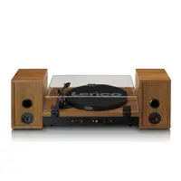 Lenco LS-310WD tocadisco Tocadiscos de tracción por correa Negro, Madera Manual