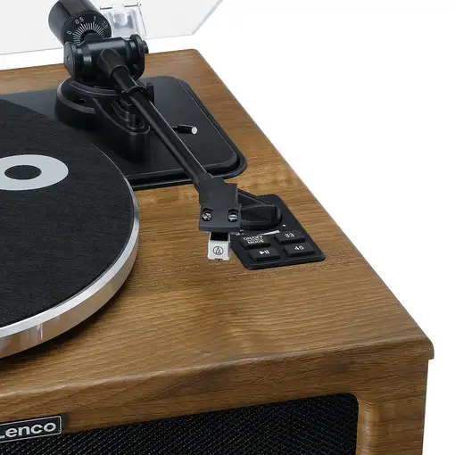 Lenco LS-410WA tocadisco Tocadiscos de tracción por correa Marrón Automático