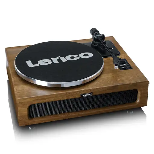 Lenco LS-410WA tocadisco Tocadiscos de tracción por correa Marrón Automático