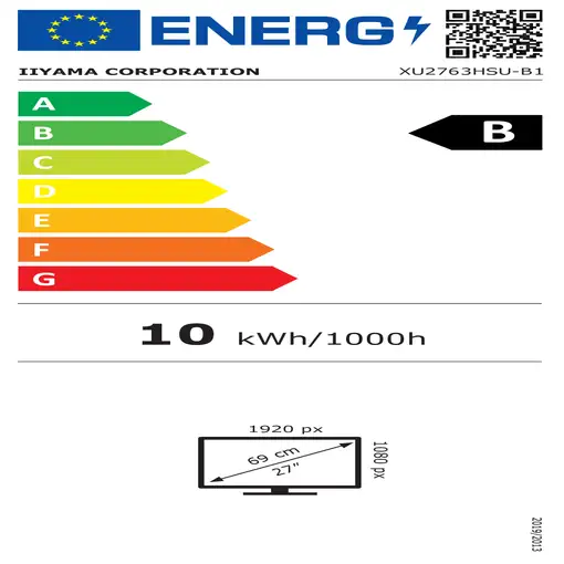 iiyama ProLite XU2763HSU-B1 pantalla para PC 68,6 cm (27") 1920 x 1080 Pixeles Ful