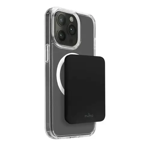 PURO Slim Power Mag Polímero de litio 4000 mAh Cargador inalámbrico Negro