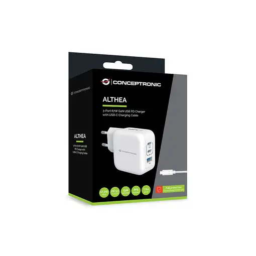 Conceptronic ALTHEA17W cargador de dispositivo móvil Universal Blanco Corriente al