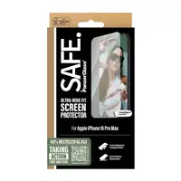 PanzerGlass SAFE. by ® Screen Protector iPhone 16 Pro Max | Ultra-Wide Fit Protect