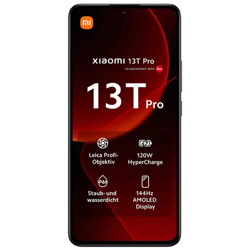 Smartphone Xiaomi 13T Pro(6.67'')  5G  16 GB 1 TB 5000 1tb/16GB RAM negro XIAOMI