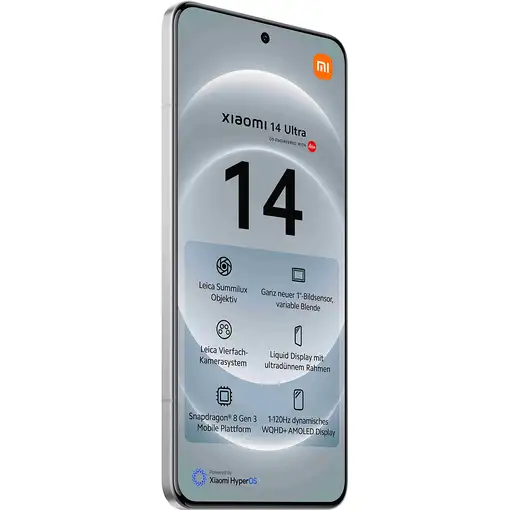 Xiaomi 14 Ultra 17,1 cm (6.73") SIM doble 5G USB Tipo C 16 GB 512 GB 5000 mAh Blan