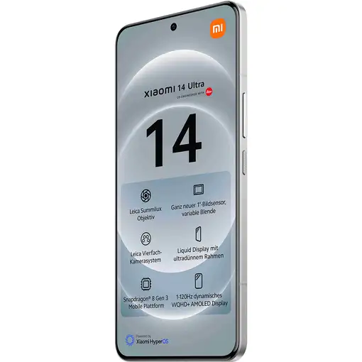 Xiaomi 14 Ultra 17,1 cm (6.73") SIM doble 5G USB Tipo C 16 GB 512 GB 5000 mAh Blan