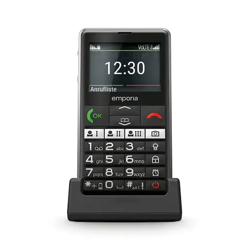 Emporia emporiaPURE-LTE 5,87 cm (2.31'') 107 g Negro Teléfono para personas mayores