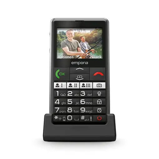 Emporia emporiaPURE-LTE 5,87 cm (2.31'') 107 g Negro Teléfono para personas mayores