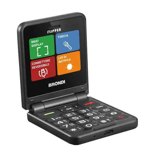 Telefonía móvil Negro BRONDI