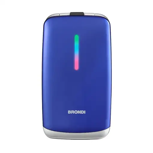 Brondi Contender 7,62 cm (3") Azul Teléfono para personas mayores
