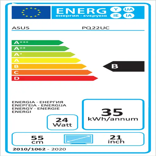 ASUS ProArt PQ22UC pantalla para PC 54,9 cm (21.6'') 3840 x 2160 Pixeles 4K Ultra H