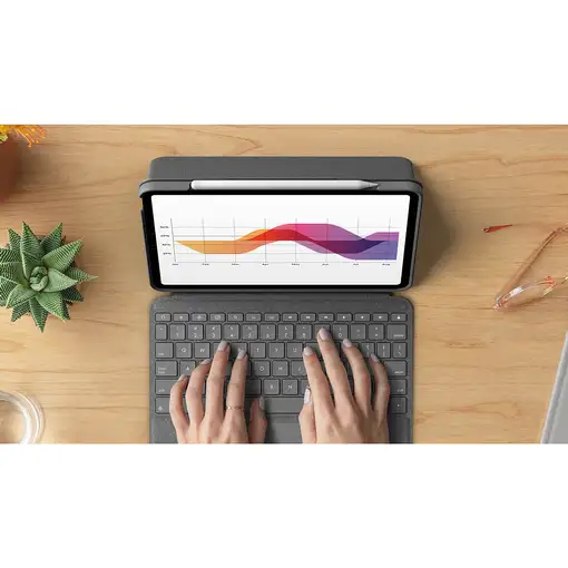 Logitech Folio Touch Italiano Smart Connector Gris