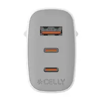 Celly UPTC1USB2USBC65 cargador de dispositivo móvil Smartphone, Tableta, Teléfono