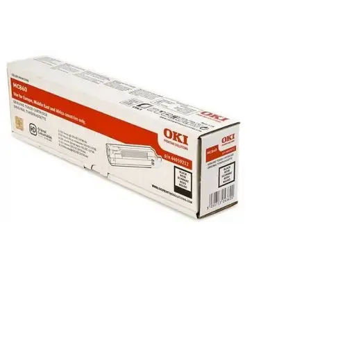 OKI Black Toner f/ MC860 cartucho de tóner 1 pieza(s) Original Negro